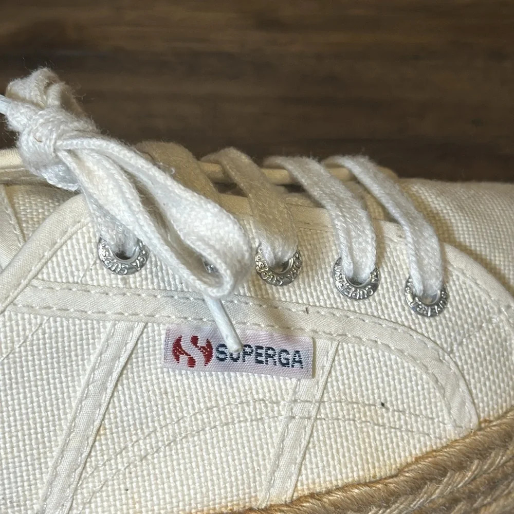 Superga 2790 Canvas Low-Top Platform Sneakers Shoes MEN 6 WMN 7.5 unisex - Picture 6 of 10